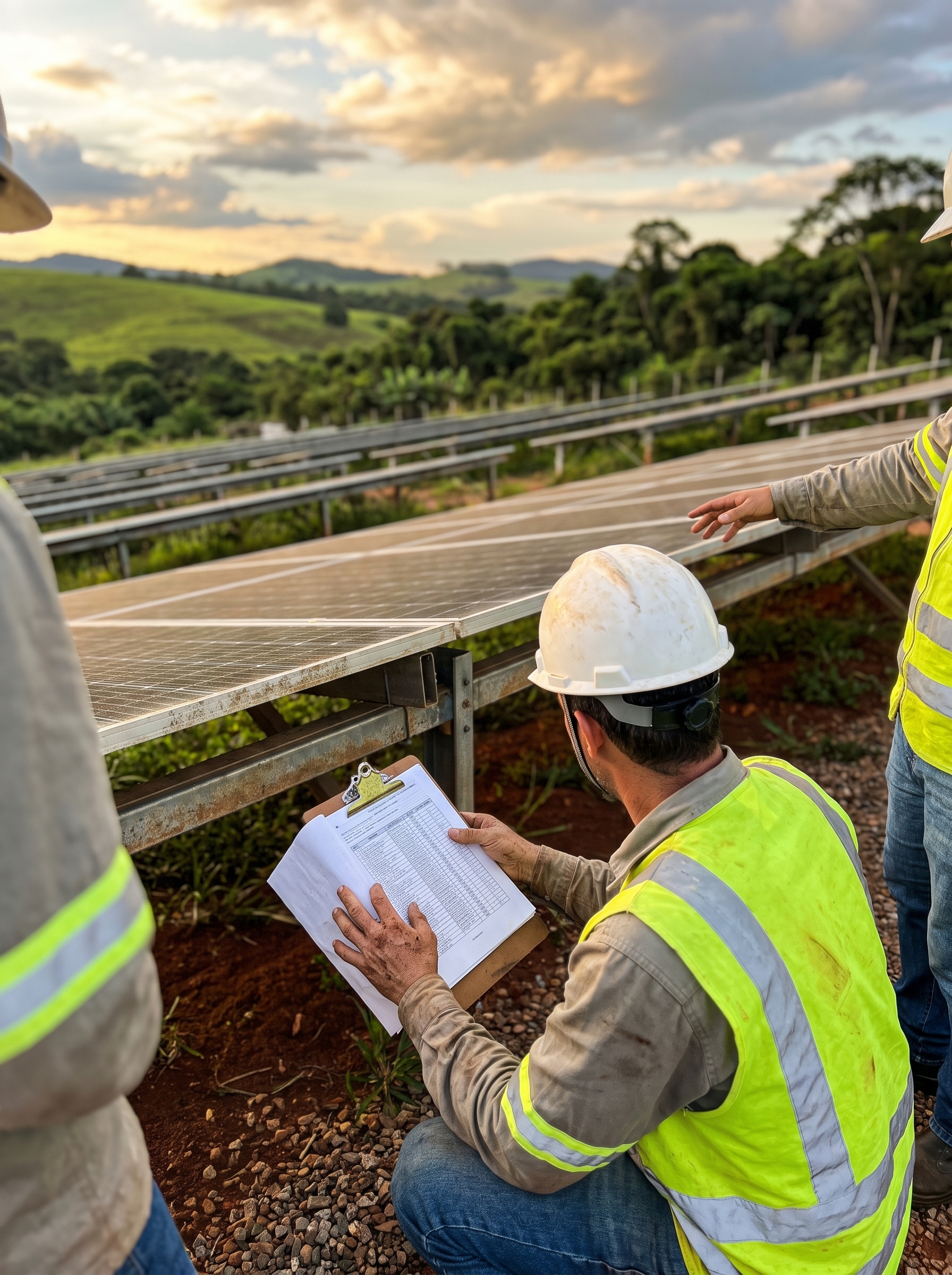 Instalação solar comercial